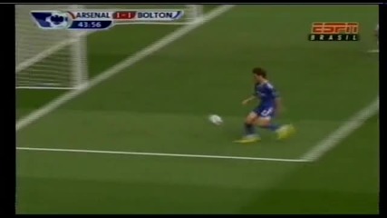11.09.2010 Арсенал 1 - 1 Болтън гол на Йохан Елмандер 