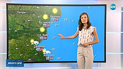 Прогноза за времето (24.08.2018 - обедна емисия)