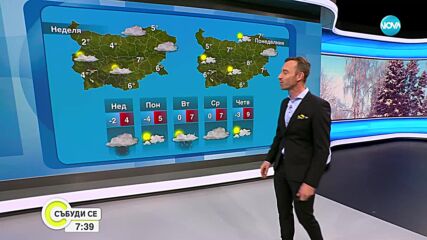 Прогноза за времето (11.02.2023 - сутрешна)