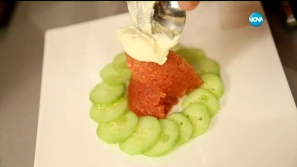 Салата от краставици с доматено сорбе - Бон апети (26.08.2015)