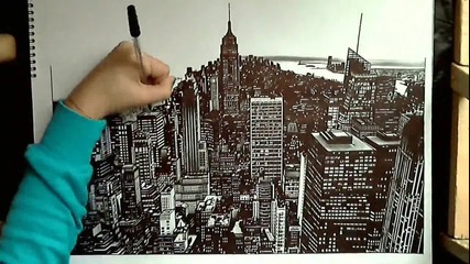 Рисуване на Манхатън, Ню Йорк