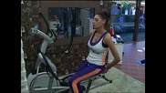 Златка тренира на колелото