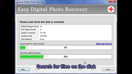 Photo recovery using Easy Digital Photo Recovery