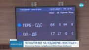 Четвъртият вот на недоверие - неуспешен