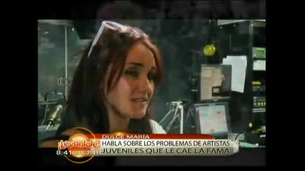 Dulce Maria nos cuenta todo en Msn 