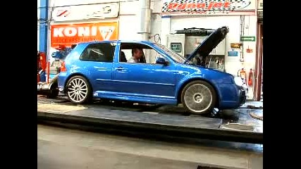 Golf R32 Awesome Gti rolling road run 