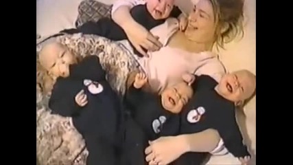 Quadruplet Babies Laughing 
