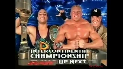 Rob Van Dam vs. Brock Lesnar (wwe Intercontinental Championship Match) - Wwe Raw 24.06.2002