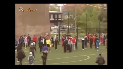 Масов бой в Руската В Група по футбол