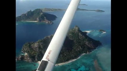 Летене над Остров Mondriki , Фиджи 