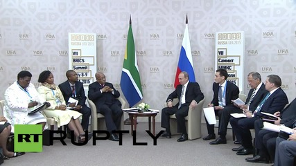 Russia: Putin meets South African President Zuma on sidelines of BRICS summit