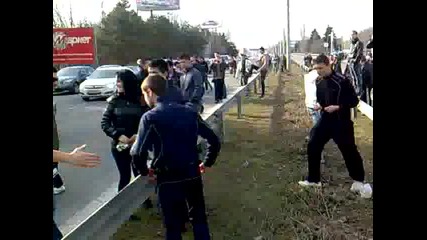 Протестът срещу високите цени на горивата на 13.03.2011г /варна/ част 2