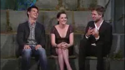 kristen stewart robert pattinson taylor lautner on twilight special part 2 