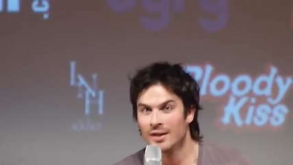 Ian Somerhalder singing "if you're sexy and you know it, clap your hands"