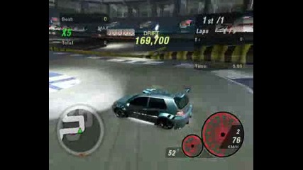 Nfsu2 Stadium Drift 3, 3 Laps, 378500