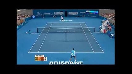 Atp Brisbane Анди Родик - Радек Щепанек 7 - 6 7 - 6 финал 