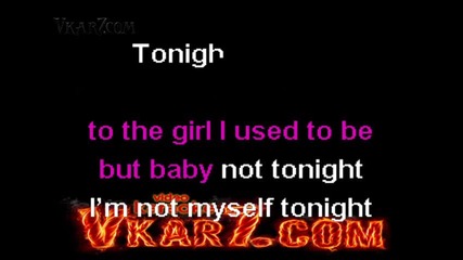 Christina Aguilera - Not Myself Tonight - new karaoke instrumental 