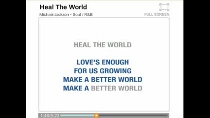 Почина Michael Jackson - 1958 - 2009 - Heal The World karaoke