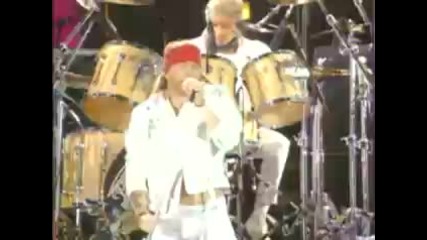 Queen and Axl Rose We Will Rock You