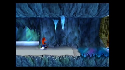 Crash Bandicoot 2 - Level 06 Snow Biz - Crystal + Box Gem 