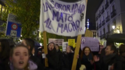 Spain: Women in Madrid march to end violence against Women