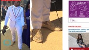 Dante Fowler Struts In Gold Spiked Louboutins At NFL Draft