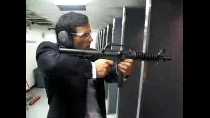 Jeff Shooting The Ar15 Smg Full Auto 9mm