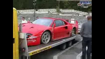 crash test ferrari