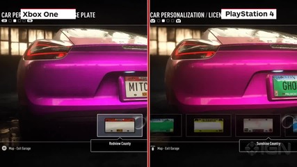 Need For Speed Rivals Xbox Oneps4 Graphics Comparison