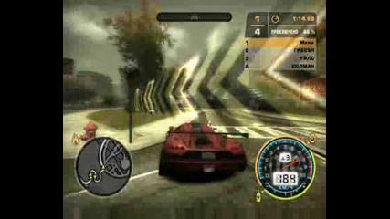 Състезание със Koenigsegg Ccx от Nfs Mw