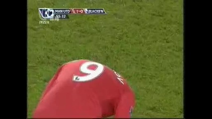 гол на Бербатов за 1:0 срещу Блекбърн!