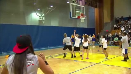 Wwe joins the Special Olympics Illinois Unified Basketball Game