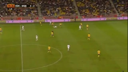 Златан Ибрахимович с феноменaлен гол (sweden Vs England 4-2)
