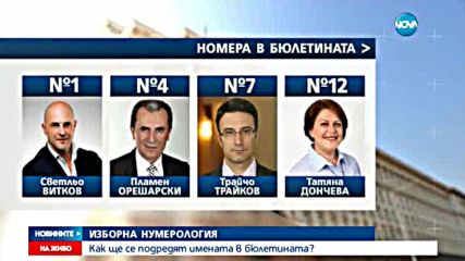 Цачева под номер 17 в бюлетината, Радев – с фаталния 13-и