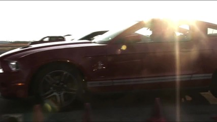 Shelby Gt500 Crushes Camaro Ss - Drag Race Showdown 