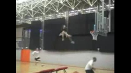 Amazing Trampoline Basketball Dunks by the Dunking Devils