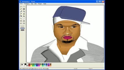 risuvane na 50 Cent v paint 