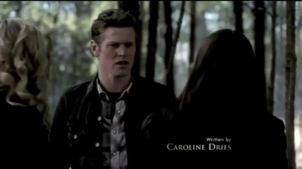 Damon and Stefan meet Elena, Caroline & Matt in the woods