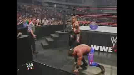 Backlash 2005 - Chris Benoit Vs Edge (Last Man Standing Match)