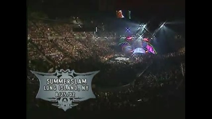 Summerslam 2002 Brock Lesnar Vs The Rock Wwe Championship