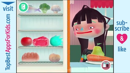 toca kitchen girl slice