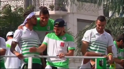 М`Боли и ко посрещнати като герои в Алжир