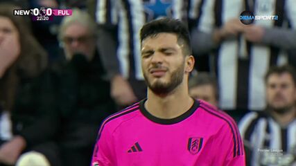Fulham with a Red Card vs. Newcastle United