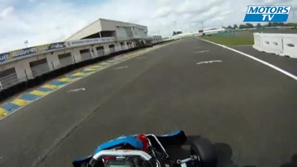 Bourdais karting camera embarquee Le Mans