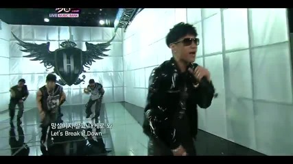 Kim Hyun Joong - Break Down ~ Music Bank (10.06.11)