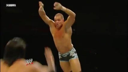 Trent Barreta Dropkicks Tyson Kidd in mid air