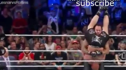 Brock Lesnar vs Seth Rollins Full Match - Wwe Battleground 2015 - Undertaker Returns Attack