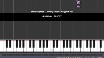 G-dragon - That Xx piano