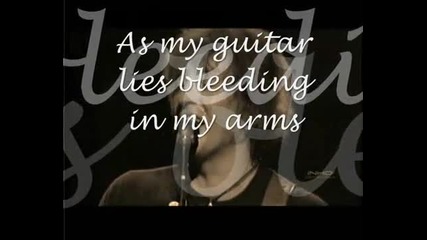 Bon Jovi - My guitar lies bleeding in my arms, video&lyrics