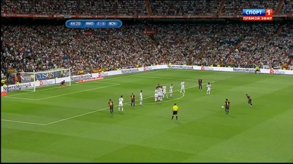 Гола на Меси от пряк свободен удар срещу Реал Мадрид